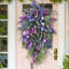 Couronne de printemps artificielle, couronne de décoration, couronne de fleurs, couronne de fleurs