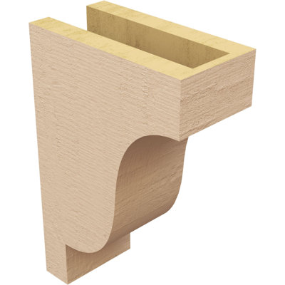 Bois de cèdre brut Newport, grain de bois TimberThane, brun clair apprêté