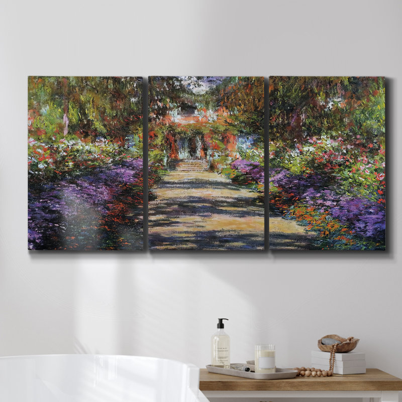 Son et couleur - Toile encadrée multi-pièces, H 60 po x l 120 po x P 2 po