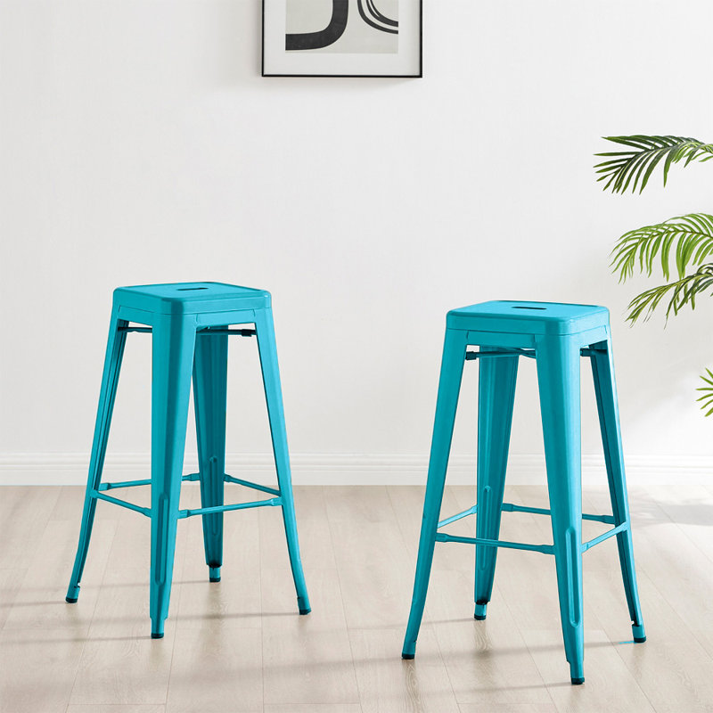 Tabouret de comptoir 26 po, Turquoise