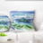Bora Bora Vector - Landscape Printed Pillow-29854892-89992068