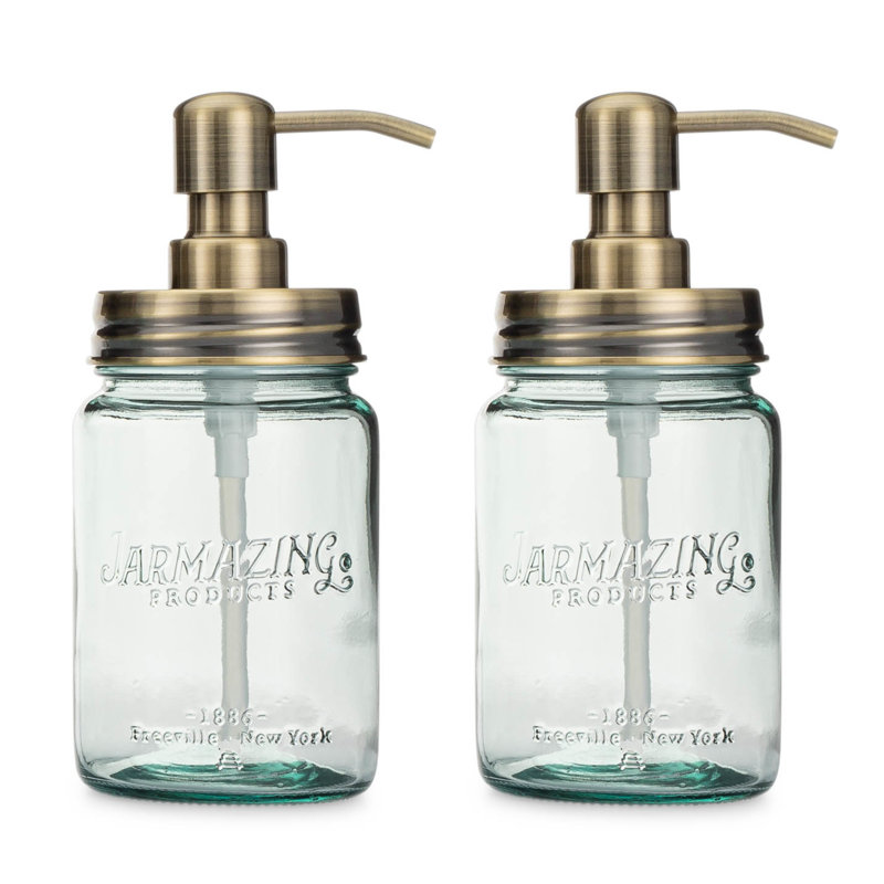Distributeur de savon en verre, Laiton
