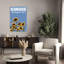 Kansas Sunflower State Classic Retro Rustic Sunflower Nature Summer Wall Art Print 1 Piece Wrapped Canvas Wall Art-538441895