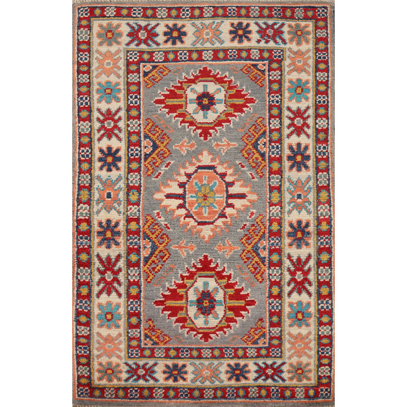 Handmade Kazak Oriental Accent Rug 2x3