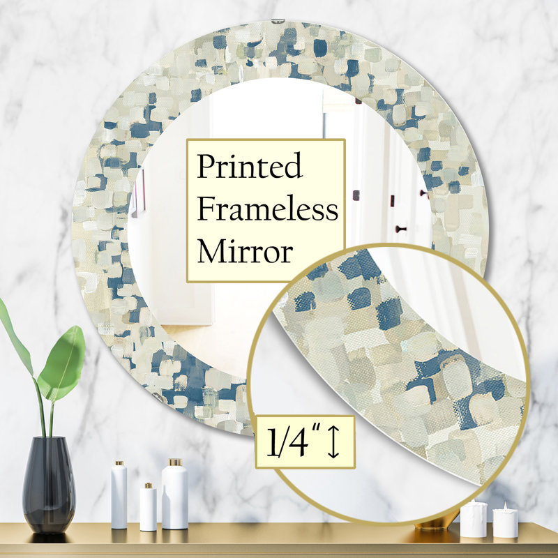 Miroir d'appoint mural, H 31,5 po x l po