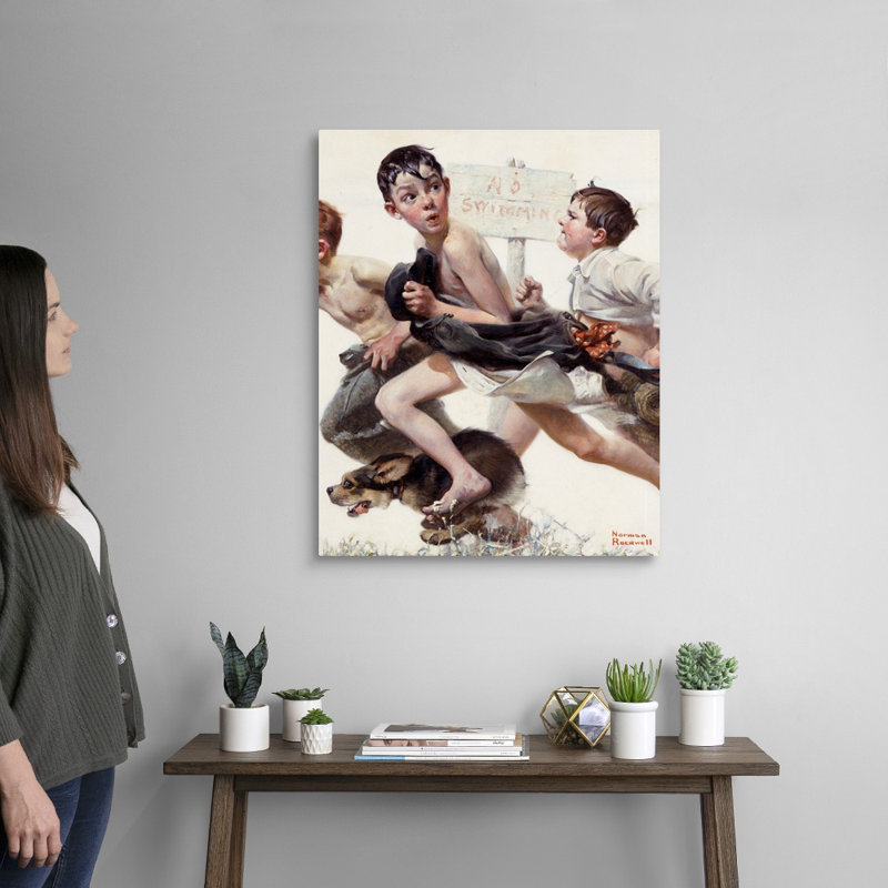 Norman Rockwell, Toile tendue, H 30 po x l 24 po x P 1,25 po