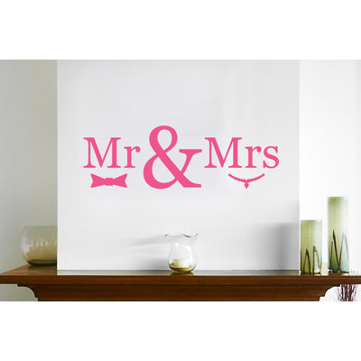 Mr Mrs Wall Sticker