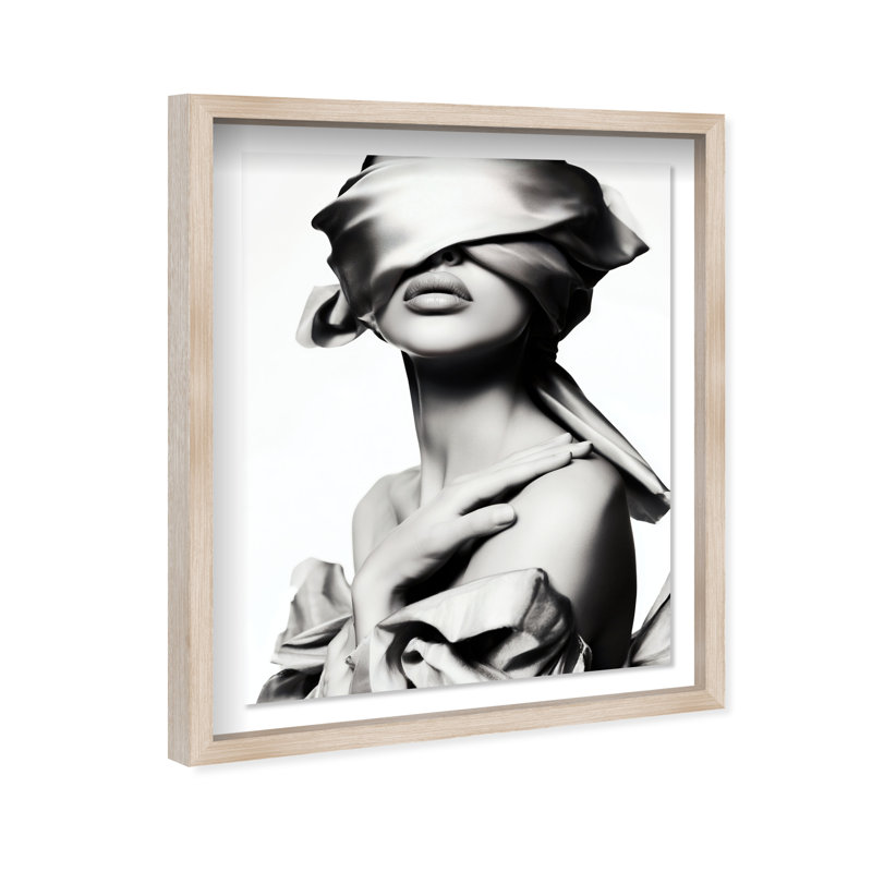 Blinded Grace I Framed Graphic Art, 31.5"H x 25.5"W, Natural Oak Shadowbox