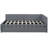 Gray Linen Fabric Daybed With Trundle, No Box Spring Required, Classic Design For Stable Structure And Space Saving Full Size Gray, Robust Bed Frame Spring,-1059575110