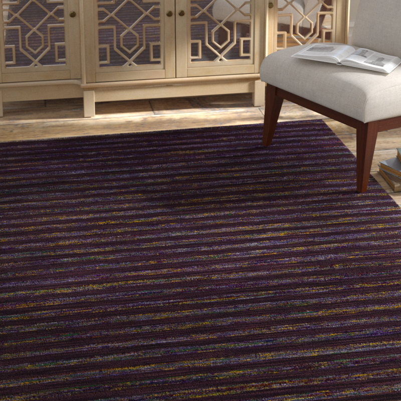 Ashyiah Silk Striped Indoor Rug, 5' x 7'6"