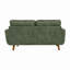 Canapé 65 po à deux places minimaliste moderne en tissu de polyester respirant 65 po et pieds en bois massif-1031553514