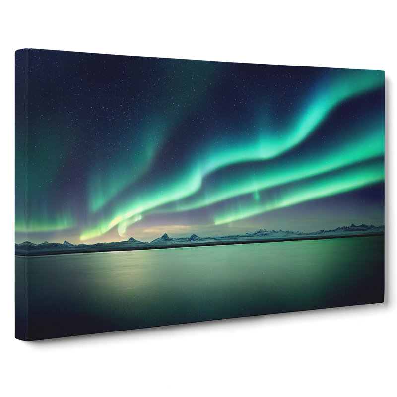 Dreamy Northern Lights - Wrapped Canvas Photograph - Wrapped Canvas, 40cm H x 60cm W x 3cm D