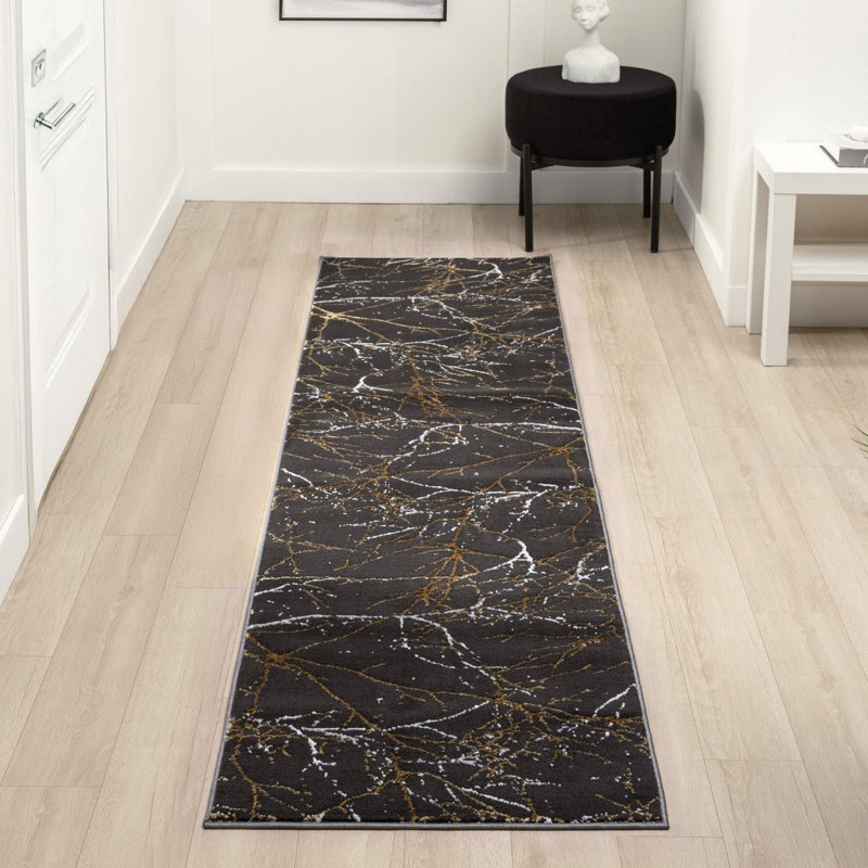 Modern Abstract Nature Area Rug, Runner 2' x 8'1"