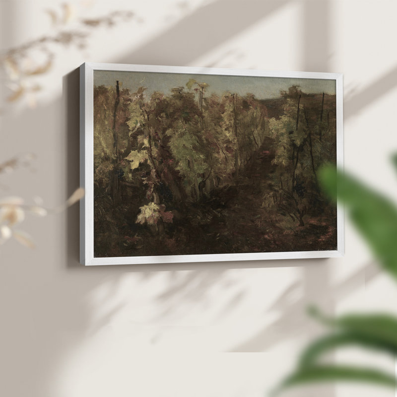 Paysages rétro-CCLXIV - reproduction encadrée, Blanc