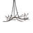 60" Long Winter Solstice Budding Chandelier