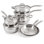 BergHOFF Essentials Belly Shape 12 Piece 18/10 Stainless Steel Cookware Set with Metal Lids