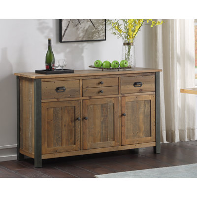 Calles 136cm Solid Wood Sideboard