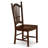 5 Piece Modern Dining Table Set Includes a Square Wooden Table and 4 Dining Room Chairs, Mahogany