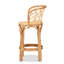 Tabouret de comptoir moderne et contemporain en rotin naturel
