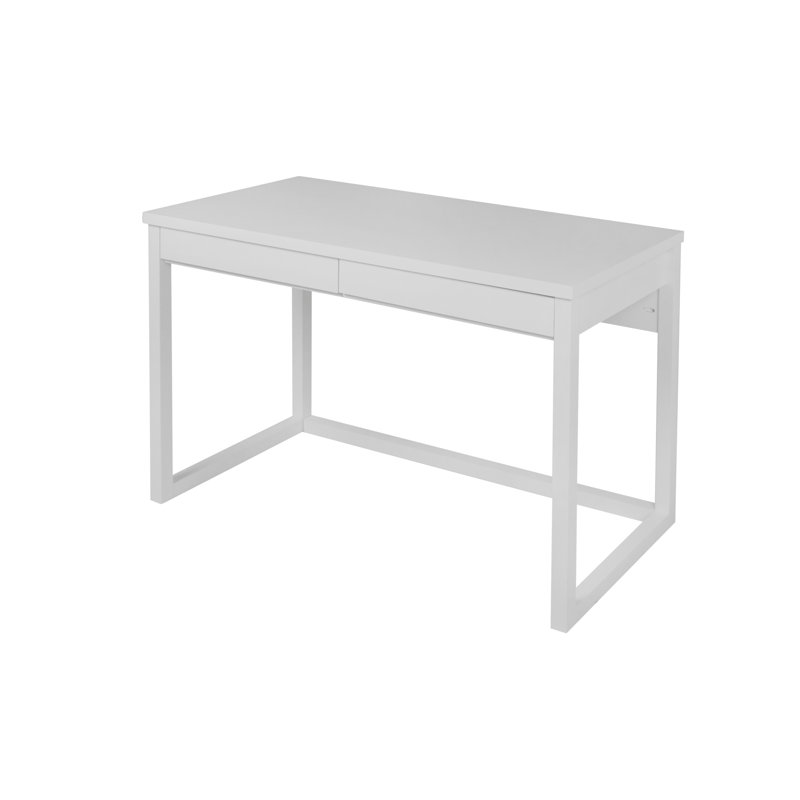 Jess Solid Wood Writing Desk, 74.5cm H x 120cm W x 57cm D, White