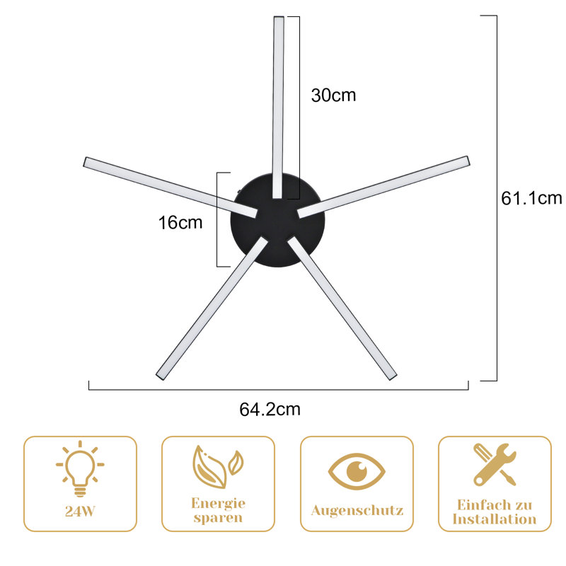 Dareka LED Flush Mount