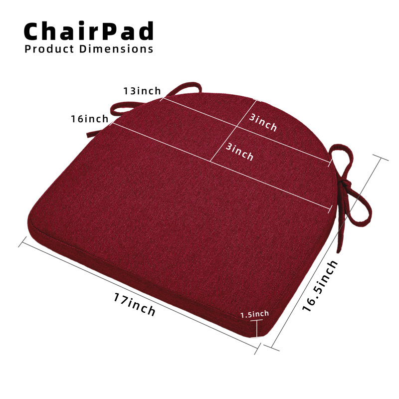 Indoor Chair Cushion, Red