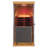Wizzisaunas 1-Person Far Infrared Wooden Sauna For Home, With 3-Sided Tempered Glass, Red and Blue Light Therapy, Remote Temperature Control Via App, Built-In Bluetooth Speaker, Red Cedar Wood-127687251-133685816