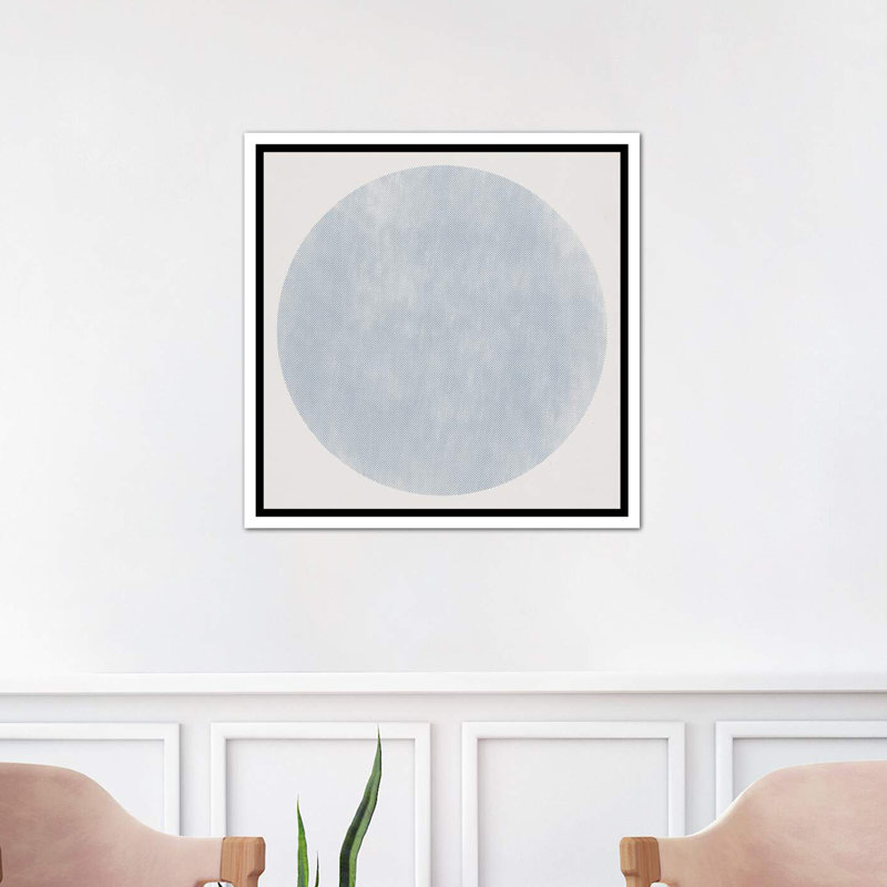 «Circular Led Ll» par 5by5collective - impression d'art graphique, Toile blanche encadrée, H 18 po x l 18 po x 1,5 po