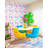 Miko Contemporary Strawberry Milk Area Rug-1533888498