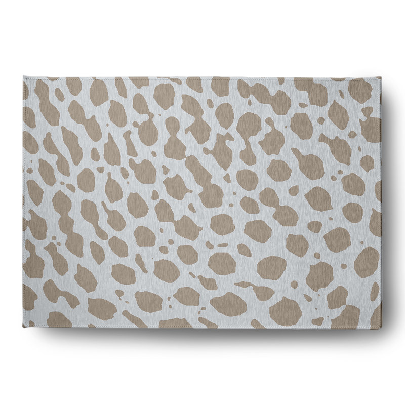 Chenille Animal Print Indoor Rug, Rectangle 5' x 7'