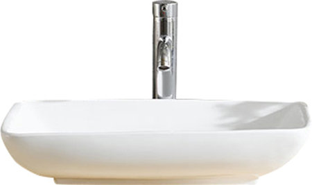 Modern Ceramic Rectangular Vessel Bathroom Sink