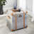Small Silver Simple Distressed Retro Accent Trunk