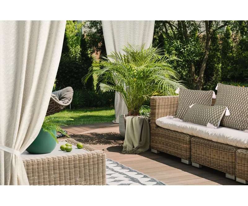 Gehl Indoor / Outdoor Geometric Square Euro Cushion Cover, Olive, 60 x 60cm