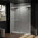 56-60 in. W x 72 in. H Semi-Frameless Pivot Shower Door in Brushed Nickel
