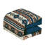 Ensemble de 7 pièces d'édredon à motif de broderie bleu brun Southwestern Cowboys-124020121