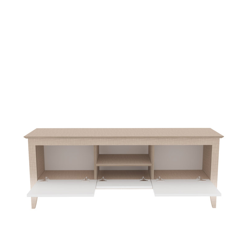 Albertha TV Stand for TVs up to 70", White