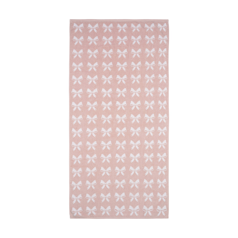 Bows Szt Pink Seashell Towel Set