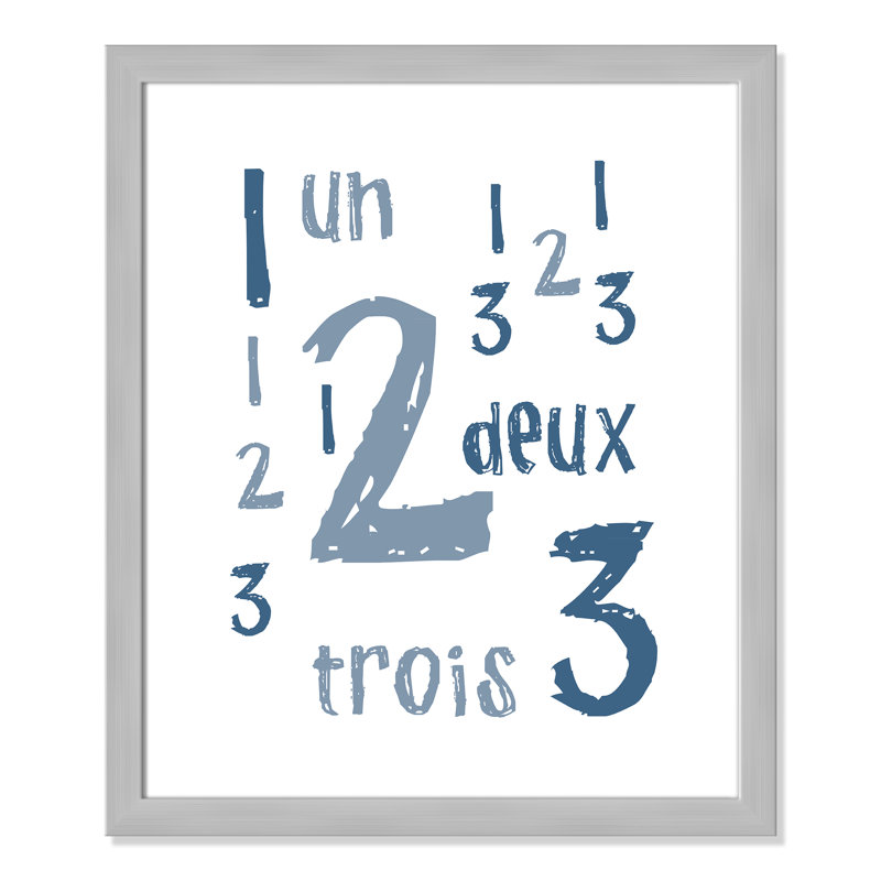 Impression sur papier français, H 24,5 po x l 20,5 po x P 0,6 po, Encadré plat argent