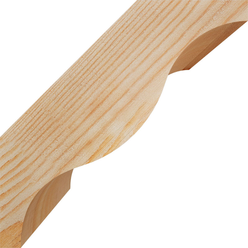 Attelle de genou Funston, Sapin de Douglas, Lisse, H 8 po x l 5,5 po x P 8 po