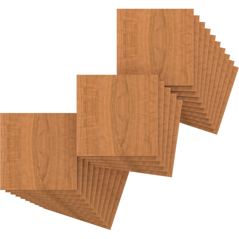 Planches en bois, H 7,75 po x l 7,75 po x P 0,25 po, Cerisier