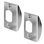 Latch Strike Plate, Chrome Finish (2 Pack)