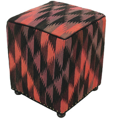 Jordanmichael 16 Wide Tufted Square Geometric Cube Ottoman