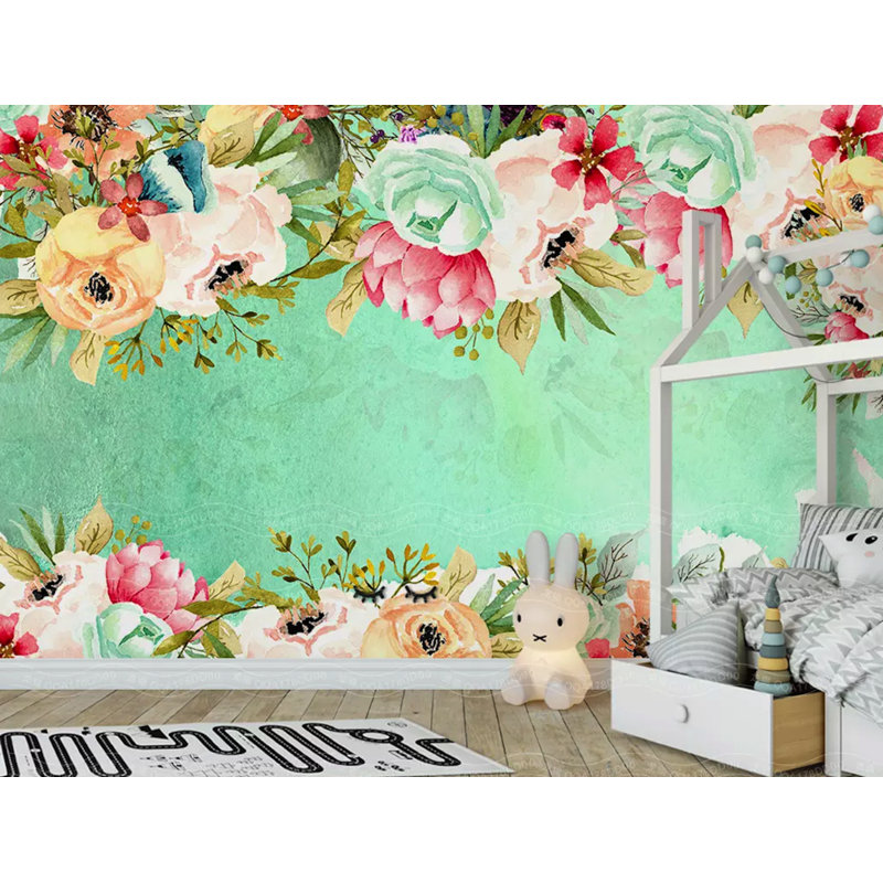 Murale florale de vigne douce Ariana, L 75 po x l 112 po