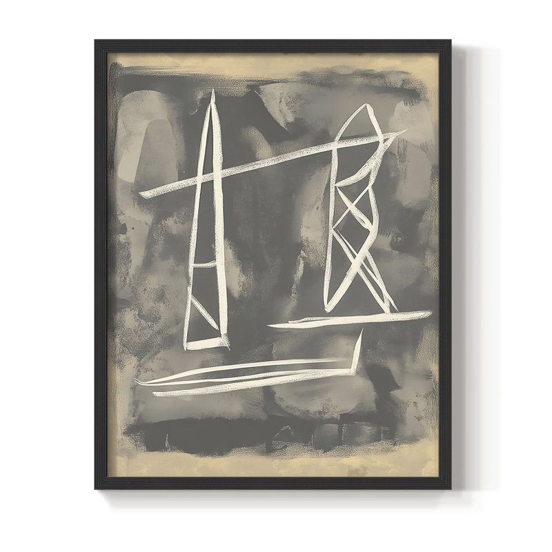 "ABSTRACT Series DCCL XXXVI" par J Paul, Noir, noir, noir, noir, H 15 po x l 12 po