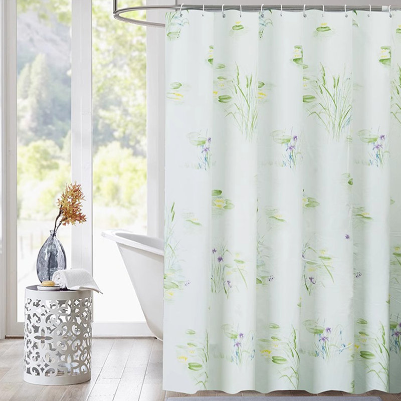 Rideau de douche avec crochets inclus, H 79 po x l 71 po
