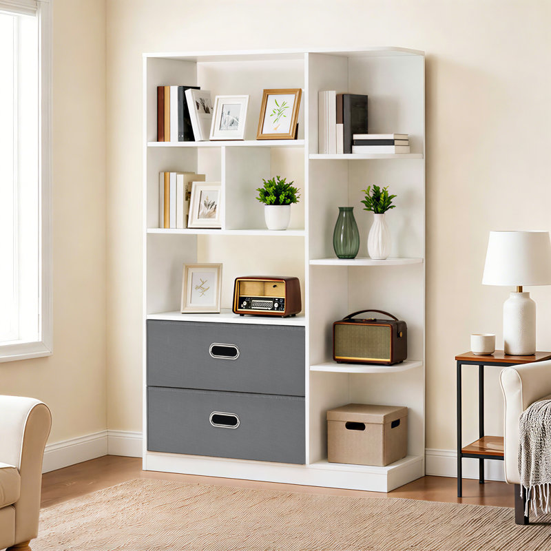 115cm H x 80cm W Cube Bookcase, White