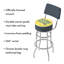 Tabouret pivotant non fini 31 po