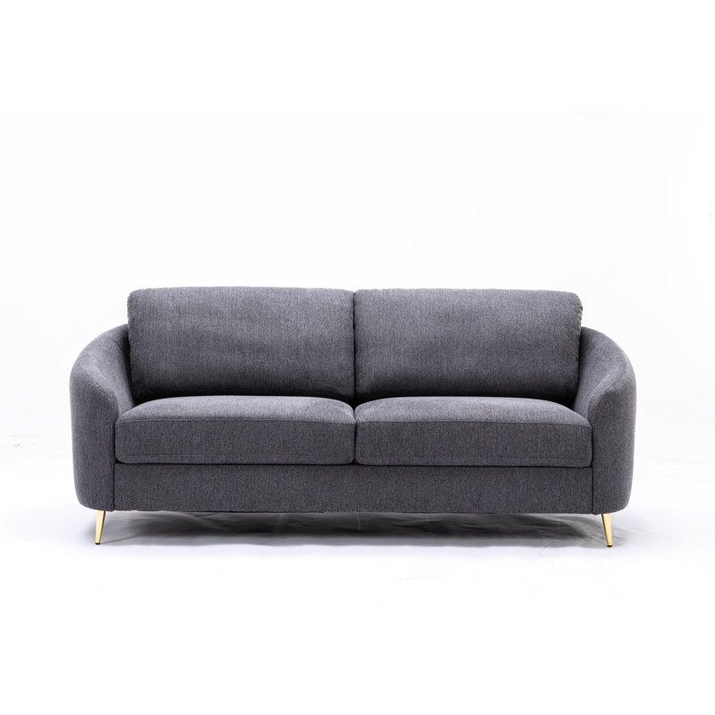 Futon en lin gris confortable, base en bois massif, canapé modulaire réversible à sièges polyvalents, double fonction, utilisation relaxante