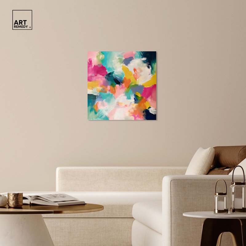 «Glazed Melody II», reproduction d'art moderne sur toile par Art Remedy, Toile tendue, H 30 po x l 30 po x P 1,5 po