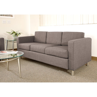 Desantiago Faux Leather 72.5'' Reception Sofa